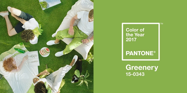 PANTONE2017年代色 15-0343 Greenery (草木綠)