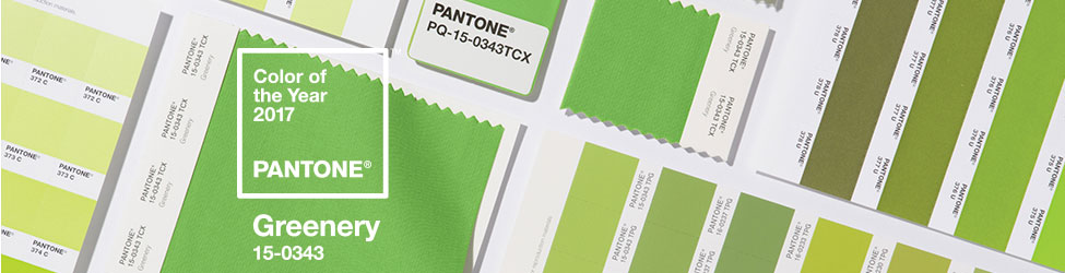 PANTONE2017年代色 15-0343 Greenery (草木綠)
