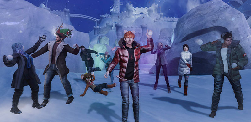 長春花藍數字時裝