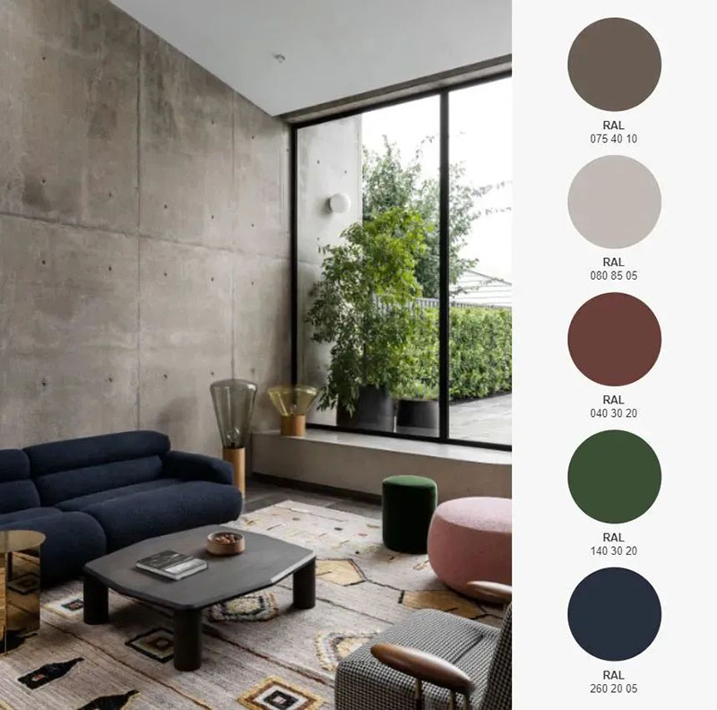 RAL色彩室內設計案例