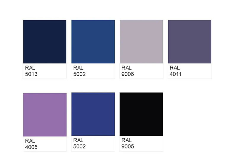 RAL鈷藍色搭配方案
