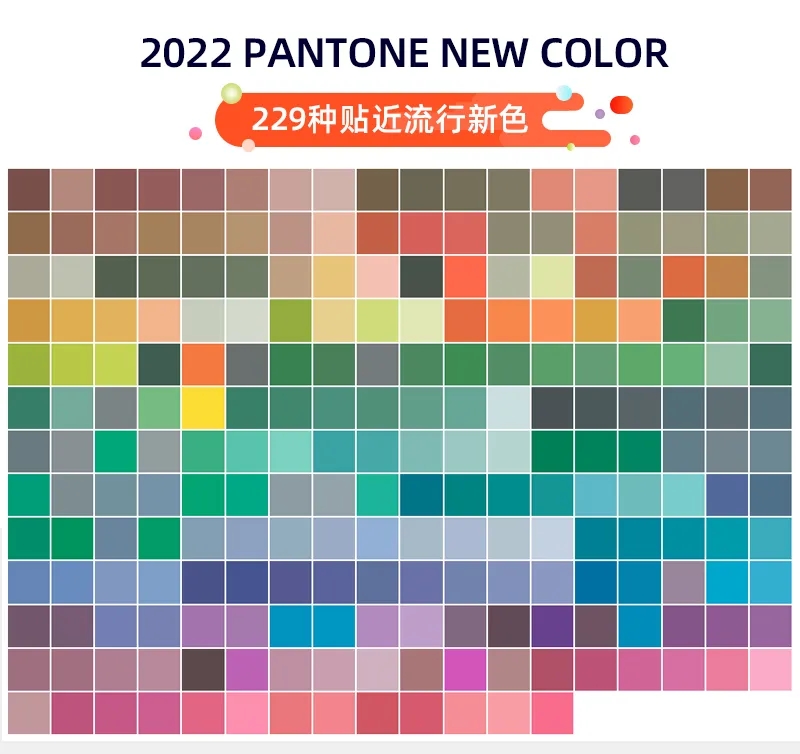 潘通新增229種流行色