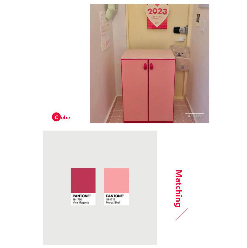 潘通2023年度色收納柜