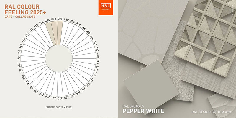 RAL 090 85 05 胡椒白色彩應用