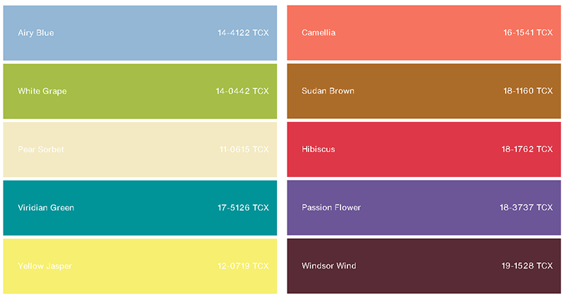 潘通2025春夏色彩趨勢
