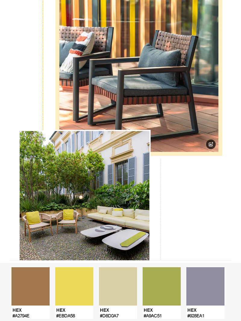 意大利戶外花園色色彩搭配