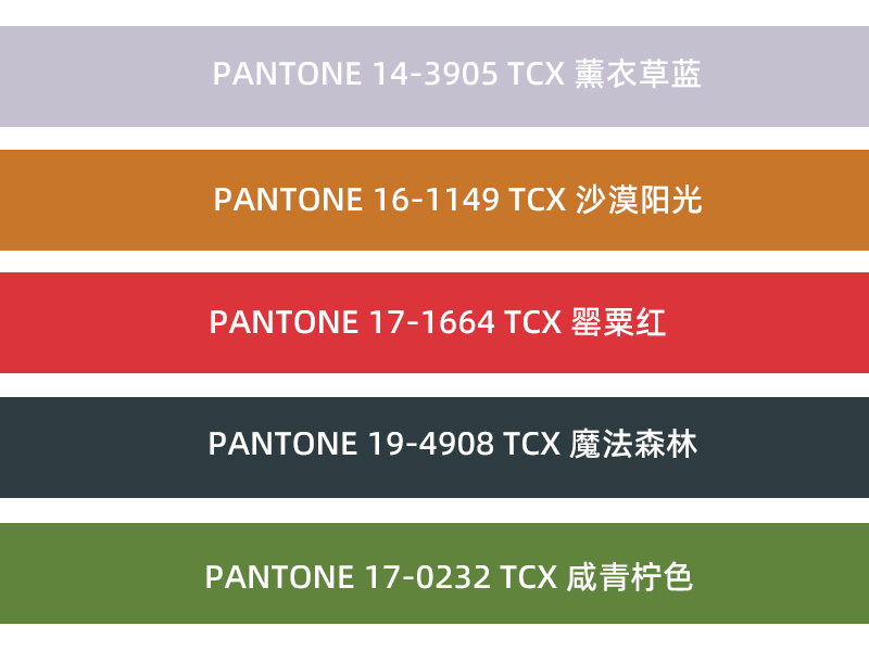 潘通225秋冬色彩趨勢(shì)報(bào)告