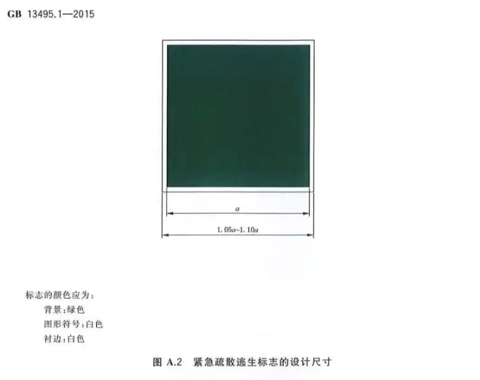 安全出口標準綠色